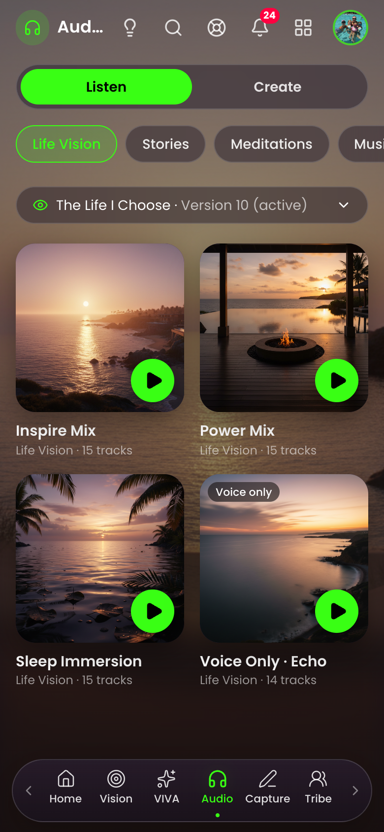 Vision Audio: your vision in your own voice