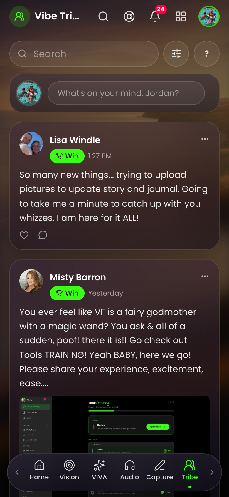 Vibe Tribe, the member community